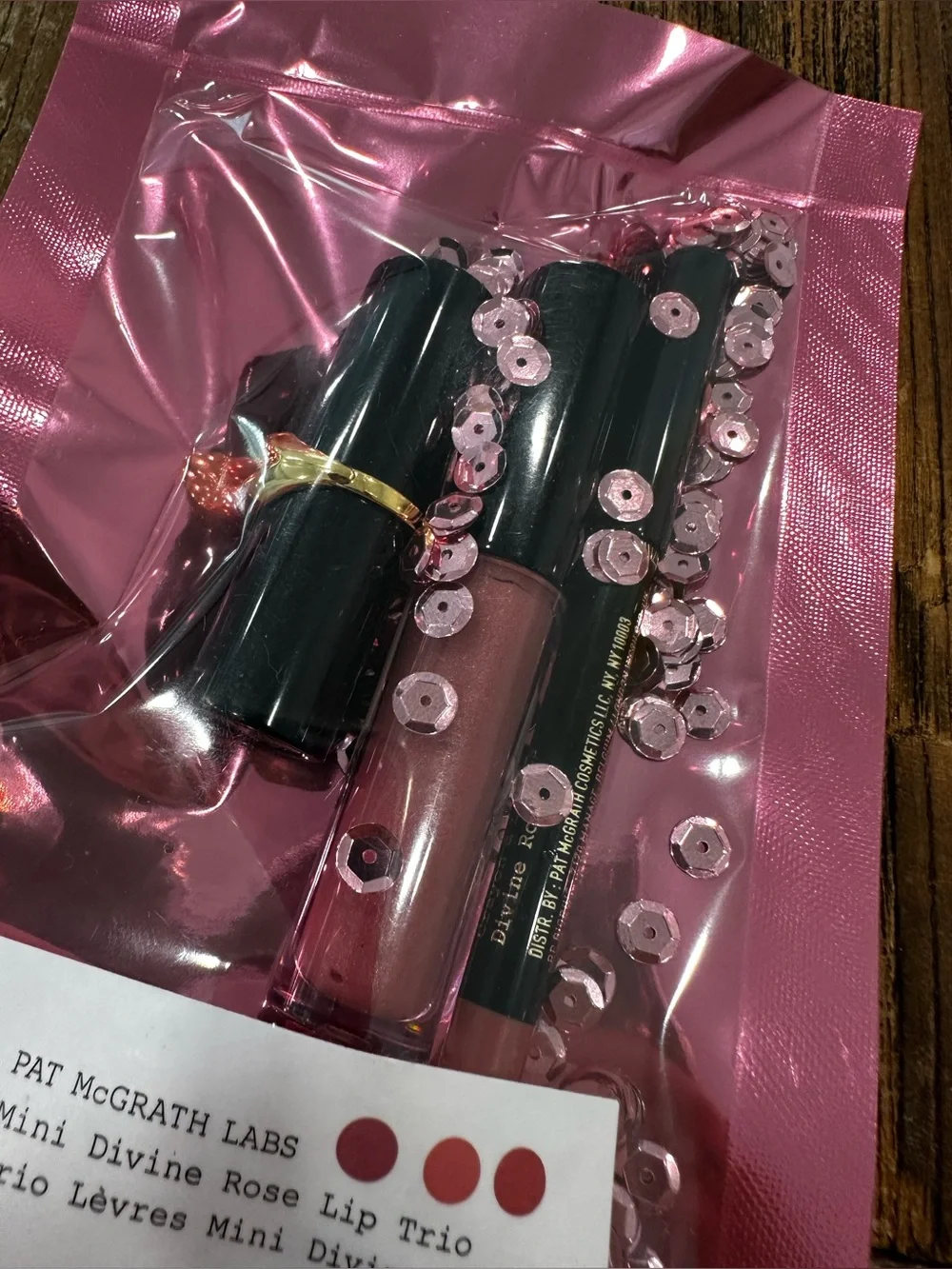 Pat McGrath Mini Divine Rose Lip Trio - Rose Pink Shades